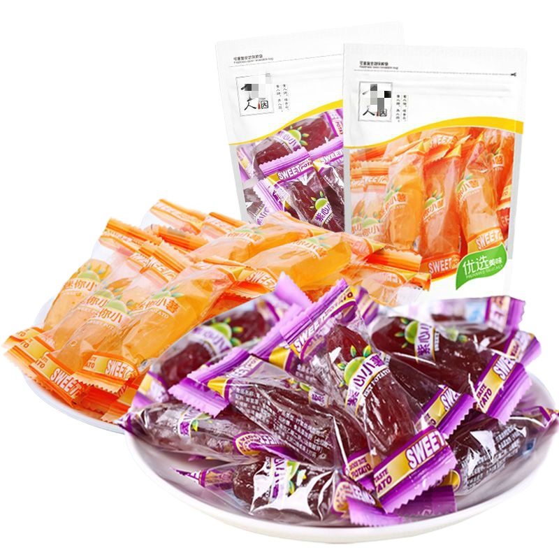 装水晶紫薯仔红薯仔连城地瓜干紫薯干 红薯仔500g+紫薯仔500g