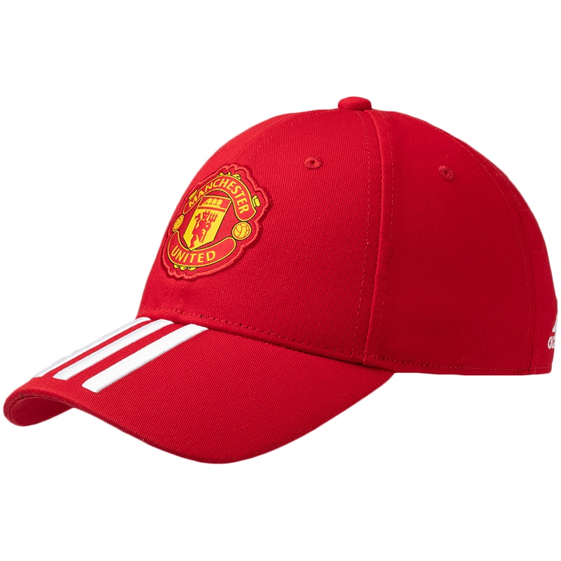 阿迪达斯男女帽子鸭舌帽曼联足球运动帽FS0150