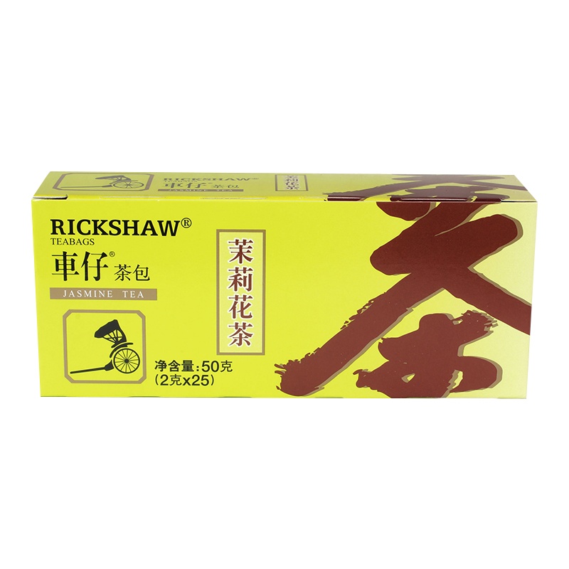 车仔 茉莉花茶 茶叶 25包50g 袋泡茶茶包 办公室休闲下午茶