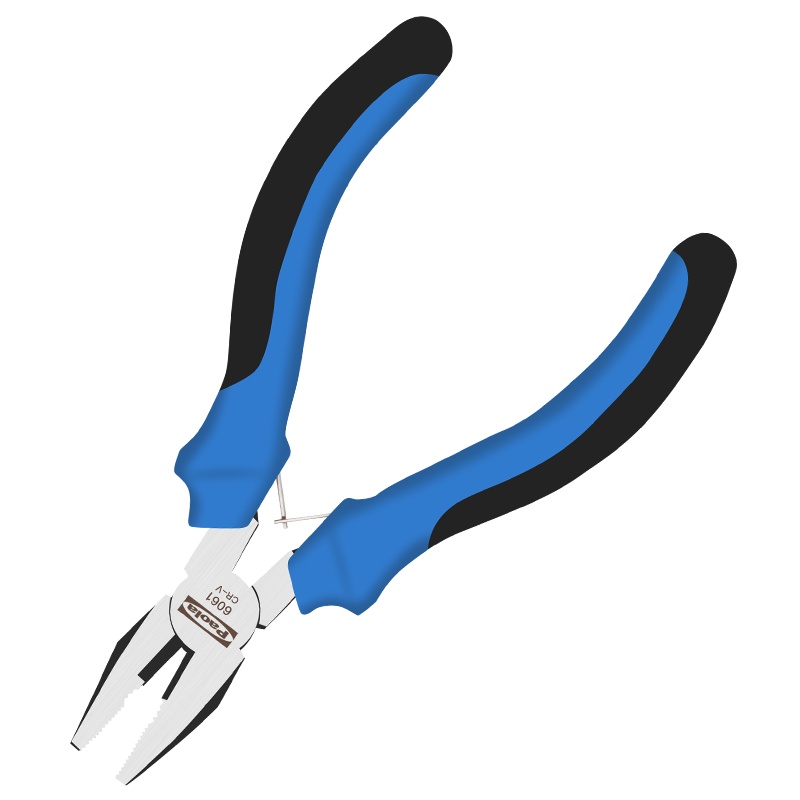 [苏宁自营]保拉(Paola)工具 Cr-V专业级 双色柄迷你钢丝钳5寸(升级款)6061