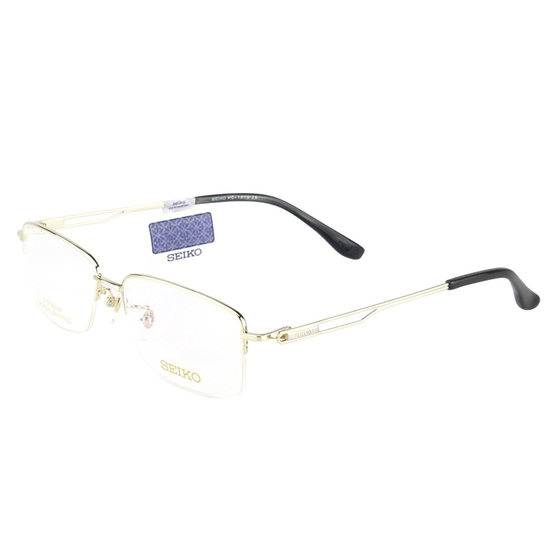 SEIKO精工 眼镜框男款半框钛材质商务眼镜架近视配镜光学镜架HC1015 54mm