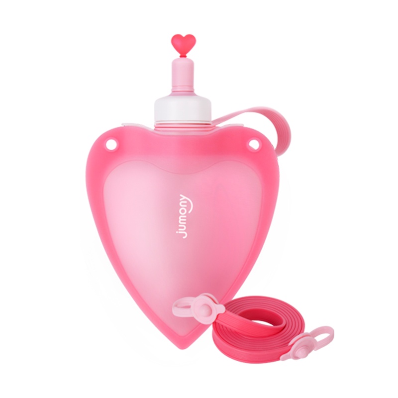 Sillymann 朱莫妮爱心款 硅胶水袋 250ml 粉红色