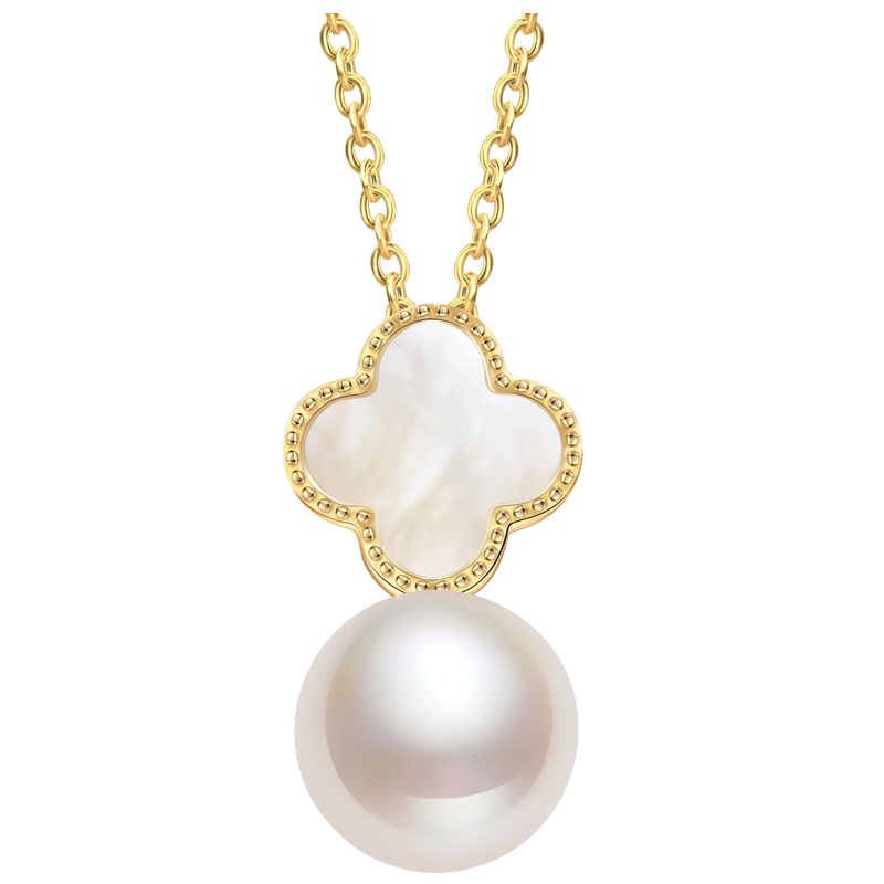 佰色传情四叶草项链s925纯银女士幸运草吊坠小清新锁骨链森系