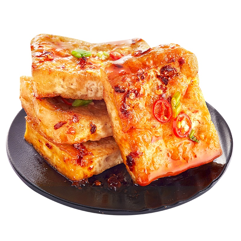 比比赞铁板豆腐[烧烤味]120g整袋装豆干湖南特产香干辣味小零食小吃食品即食