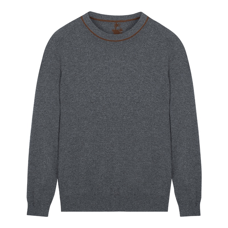 鄂尔多斯ERDOS 迪士尼合作款圆领提花羊绒衫男士针织衫/毛衣