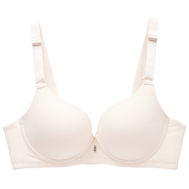 都市丽人简约时尚光面聚拢上托U型美背软钢圈薄杯女士胸罩文胸内衣1B9202