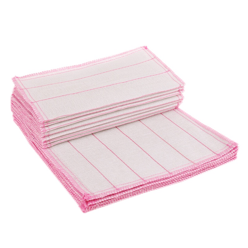 [10条起售]5层不沾油洗碗布洗碗巾擦桌百洁布毛巾抹布棉纱洗碗布吸水家务清洁巾