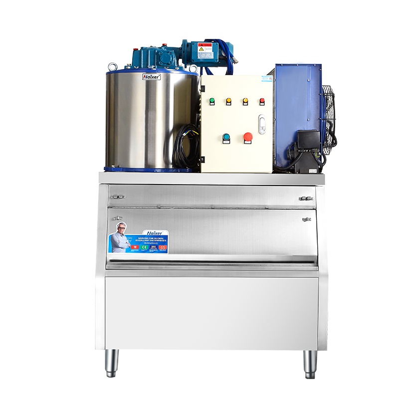 索伦托 TP-300商用大小型奶茶咖啡店冰块机片冰制冰机300kg 白色