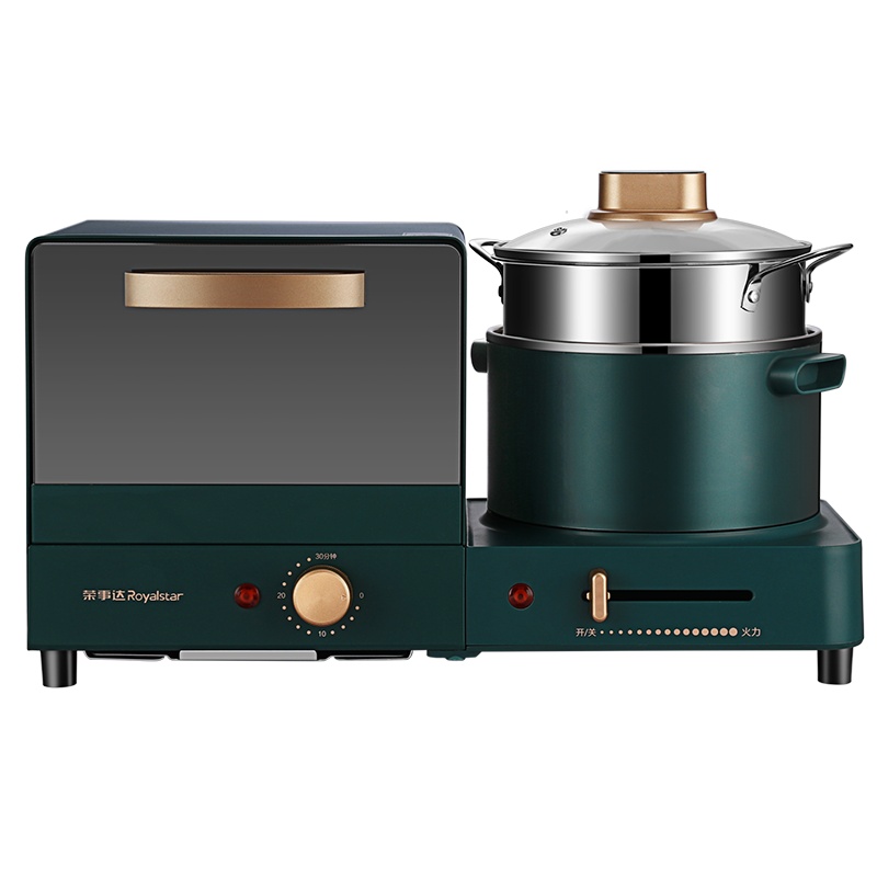 荣事达(Royalstar)RS-KG12B早餐机面包机多士炉多用途锅多功能锅早餐机吐司三明治机烤面包煎锅煮蛋蒸蛋