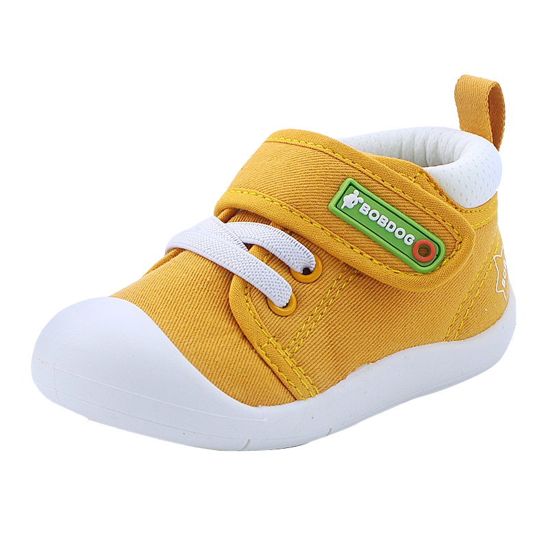 巴布豆童鞋0-2岁2020秋季新款学步鞋透气运动帆布鞋AO854503
