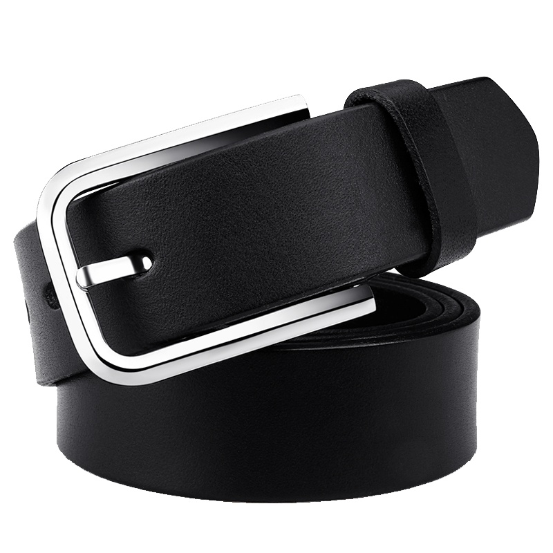 牛当家(CattleOWN)男士腰带真皮头层牛皮裤带男休闲不锈钢针扣皮带青年1792