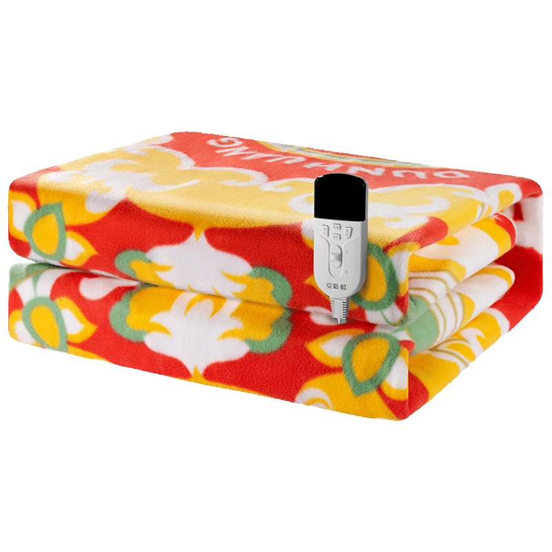 彩虹(RAINBOW)电热毯(2.0米*1.8米)敦煌联名双人双控家用防水电褥子四档定温除湿非水暖毯1888-R