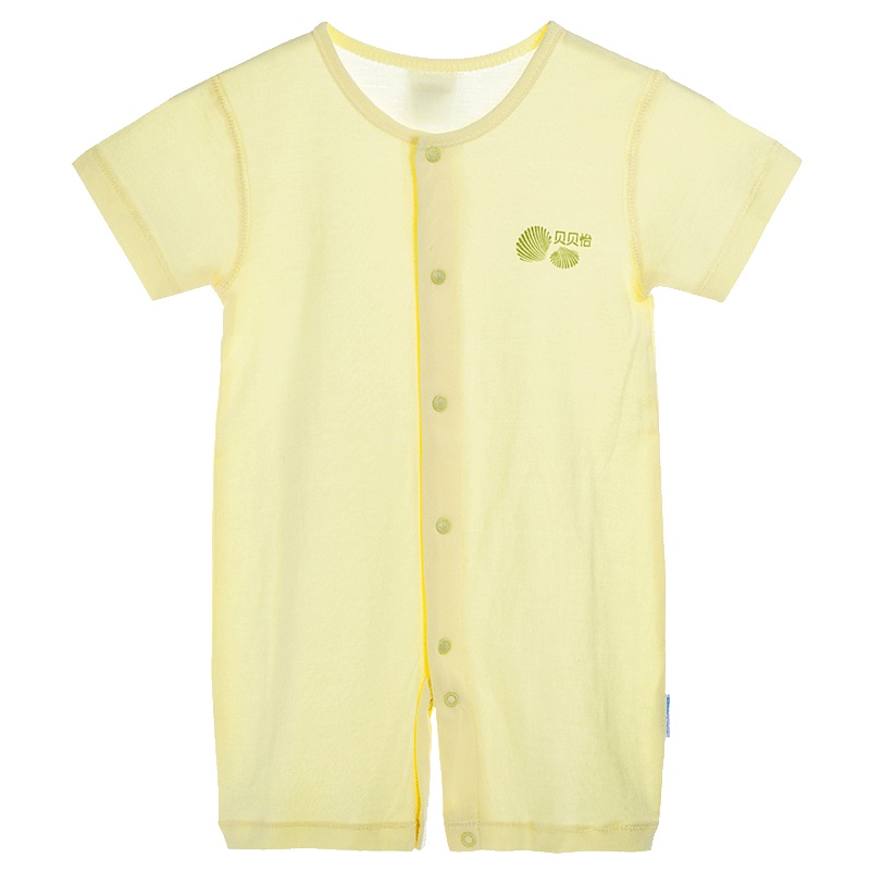 贝贝怡婴儿连体衣夏季纯棉透气新生儿衣服男女宝宝哈衣爬服BB122
