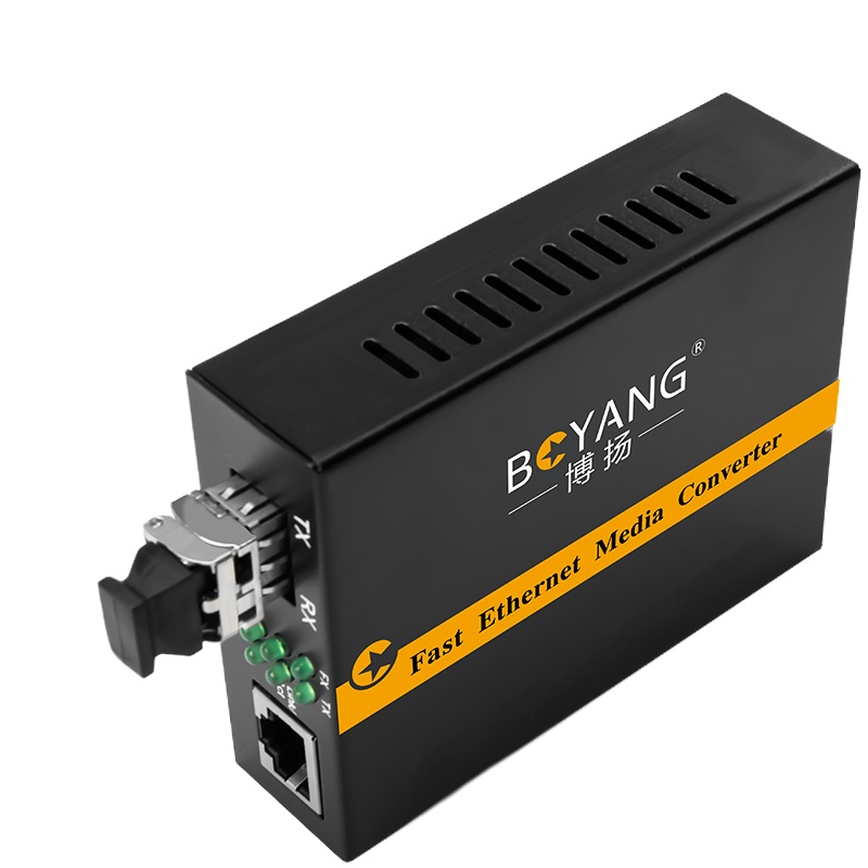 TP-LINK 博扬 BY-WF511S-LC (单模双纤LC口) 光纤收发器 LC百兆40公里