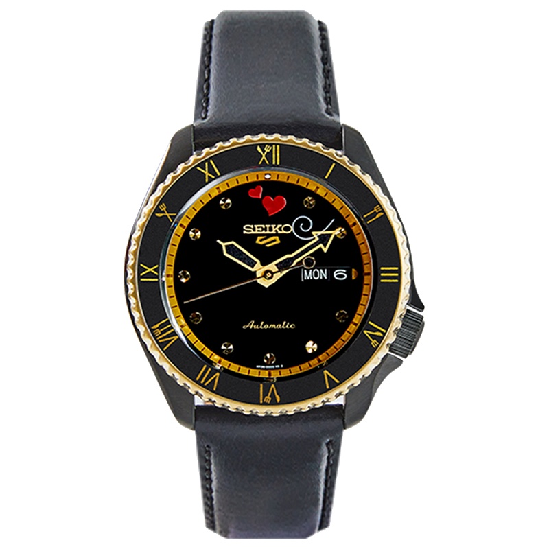 SEIKO新精工5号手表男表航海王限量联名款机械腕表官方正品山智SRPF64K1