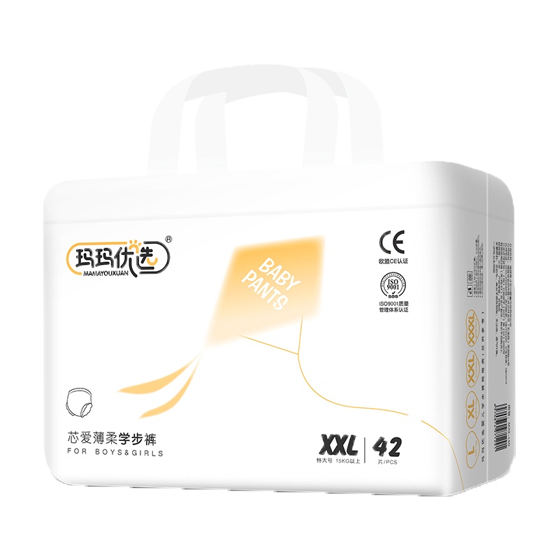 育才宝贝玛玛优选拉拉裤XXXL228片走步库(一箱装)