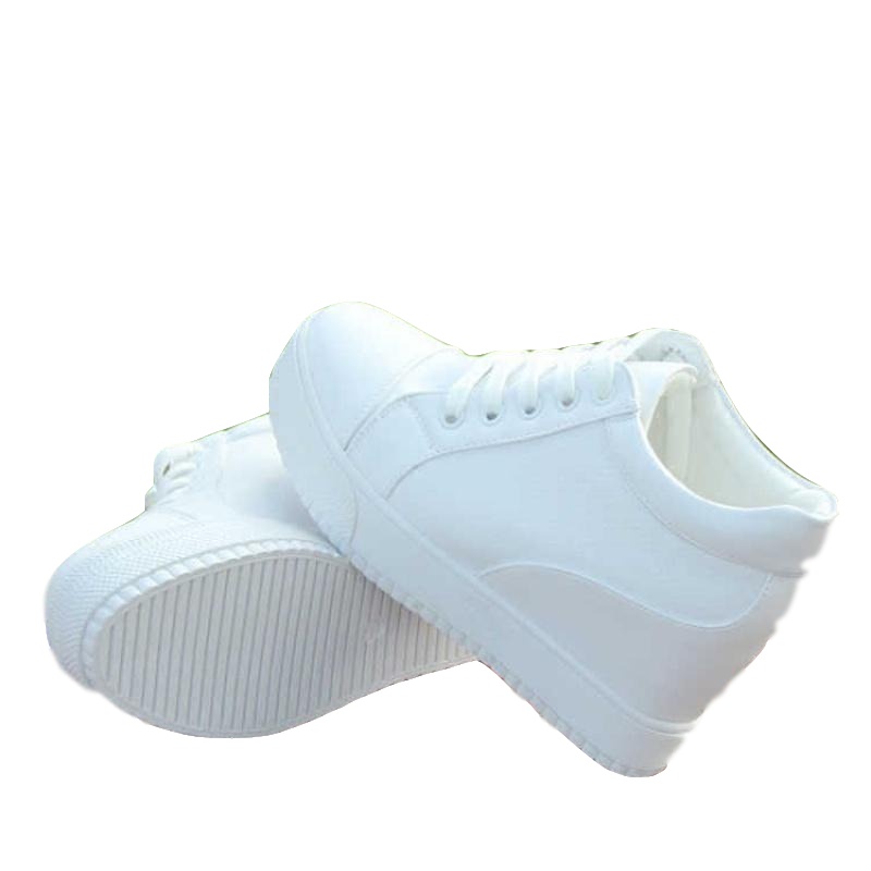 2019新款百搭透气小白鞋女内增高女鞋女休闲鞋松糕鞋春夏超高跟单鞋女威珺