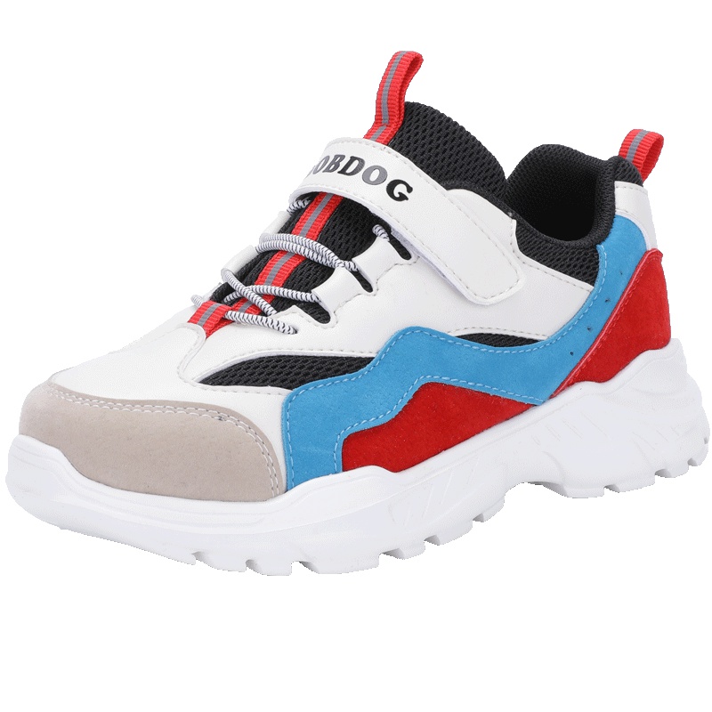 巴布豆童鞋男童鞋子2019春季透气网面休闲鞋儿童运动鞋男