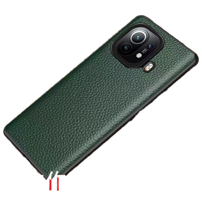 VMONNoppofindx3/x2pro手机壳reno4pro/reno5pro+保护套素皮版优质头层牛皮质防摔真皮