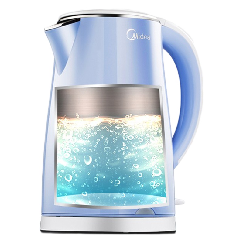 美的电水壶热水壶电热水壶电热水瓶304不锈钢1.7L容量烧水壶开水壶SH17C105