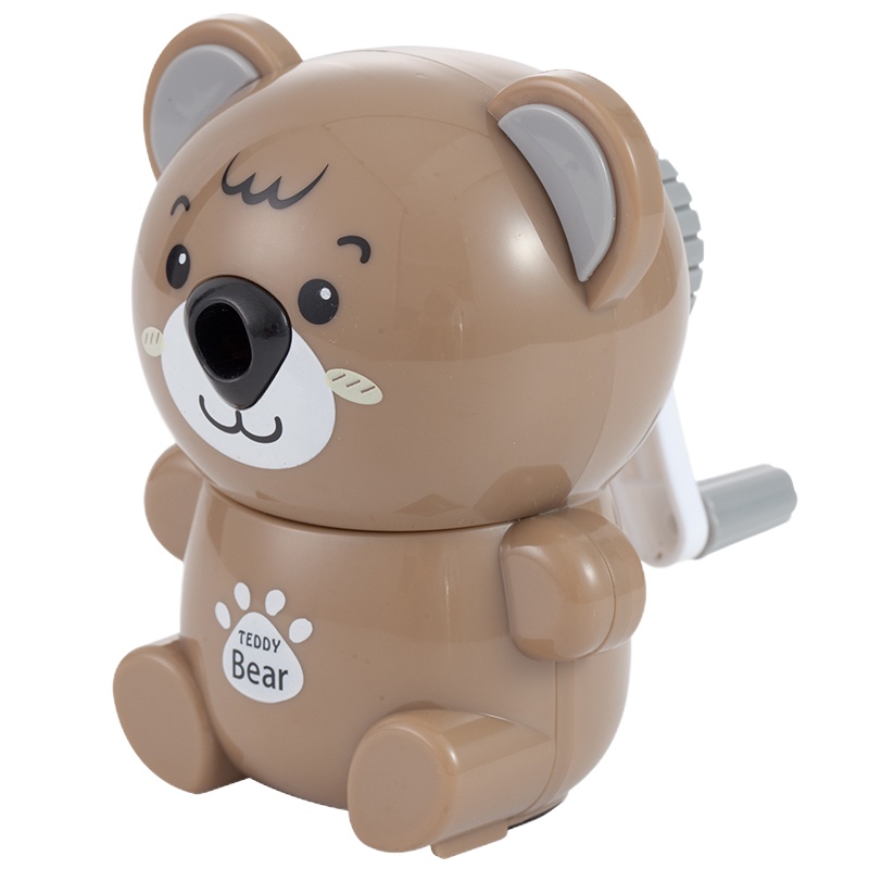 齐心 B2465 泰迪熊自动进笔削笔机 颜色随机 (单位:个)