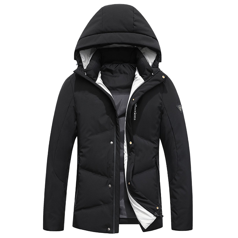 YAYA鸭鸭羽绒服男士新款秋冬季新款短款连帽时尚潮流男士羽绒服