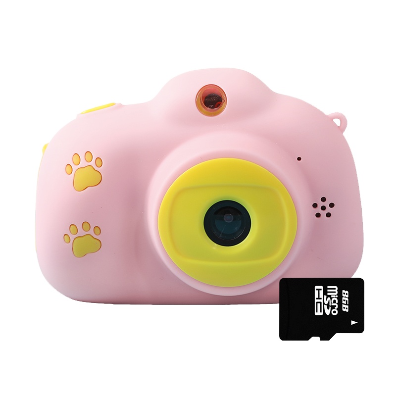 乐缔 儿童益智玩具照相机宝宝迷你单反高清智能相机男女小孩礼物3-6-12岁生日礼物粉色款