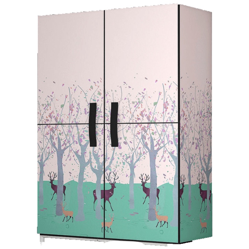 简易衣柜现代简约出租房用宿舍组装布衣柜子布艺挂橱寝卧室大 2505小房子(205*175*45)CM 2组