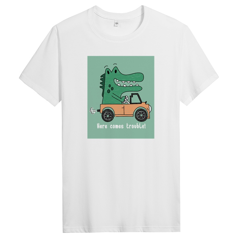 男士夏季圆领纯棉短袖t恤男生半袖体潮流时尚 DT11097