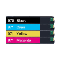 艾洁 惠普970墨盒四色套装黑蓝黄红CN621AA 适用HP X451dn X451dw X551dw X476dn X