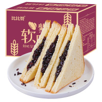 【满199减125元】欧贝拉紫米面包1000g紫米夹心面包早餐吐司零食小吃 休闲食品糕点小吃