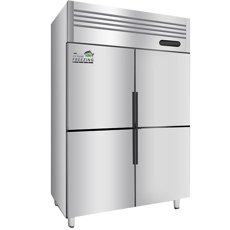 德玛仕(DEMASHI)商用风冷无霜四门冰柜 立式雪柜冷冻 冷柜不锈钢冰箱 厨房电冰柜真风冷 BCD-1000A(冷冻)