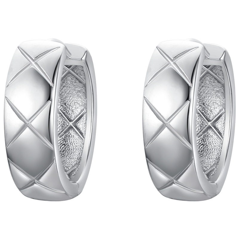 佰色传情新款高级感纯银耳环女潮气质冷淡风耳圈耳钉圈圈耳饰