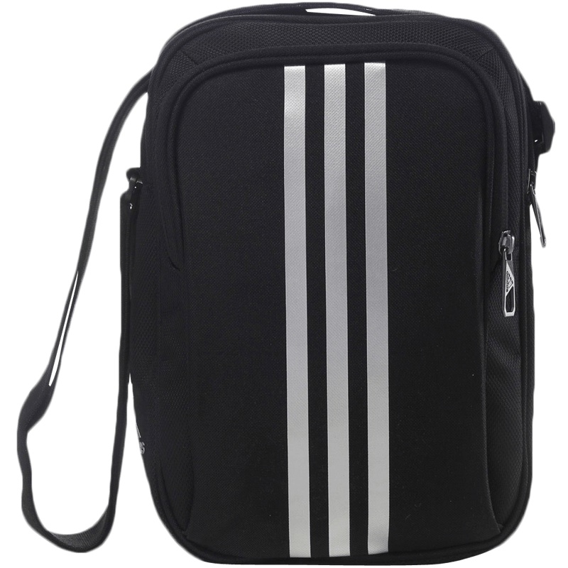 adidas阿迪达斯单肩包三条纹运动包S02196 黑色