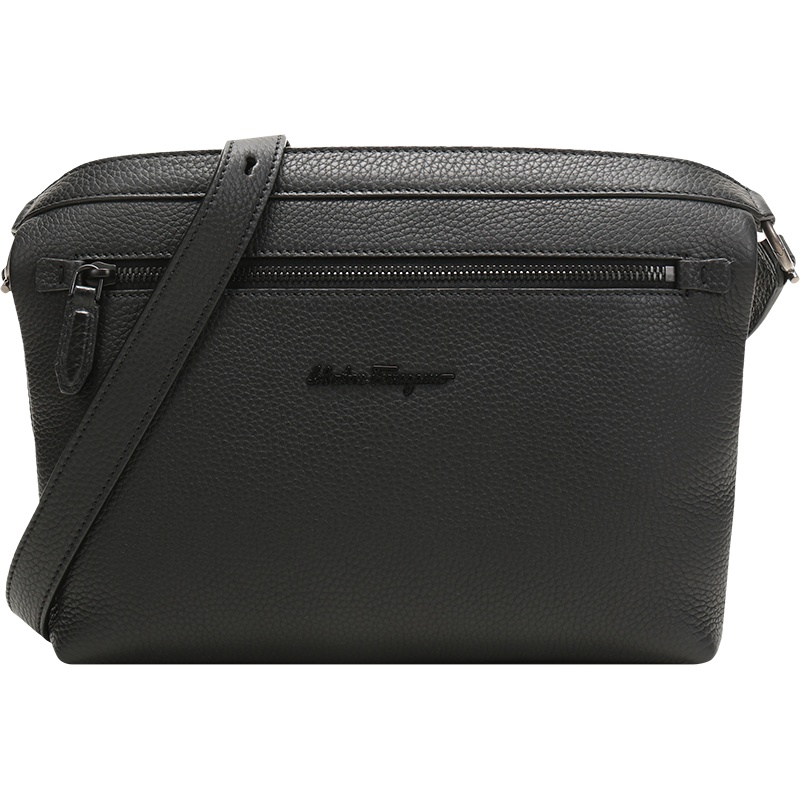 Salvatore Ferragamo 菲拉格慕 男士 牛皮单肩斜挎包 24A522