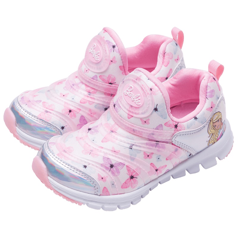 芭比童鞋2019秋季新款毛毛虫童鞋小公主软底儿童鞋女童运动鞋春秋