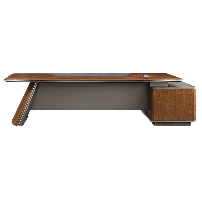 鑫金虎 办公家具简约现代老板桌办公桌板式大班台总裁桌经理桌董事长桌3.2米