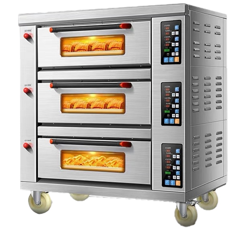 乐创(lecon)商用烤箱大型蛋糕披萨烤箱商用面包月饼焗炉三层六盘烤箱380V LC-YXDZ306