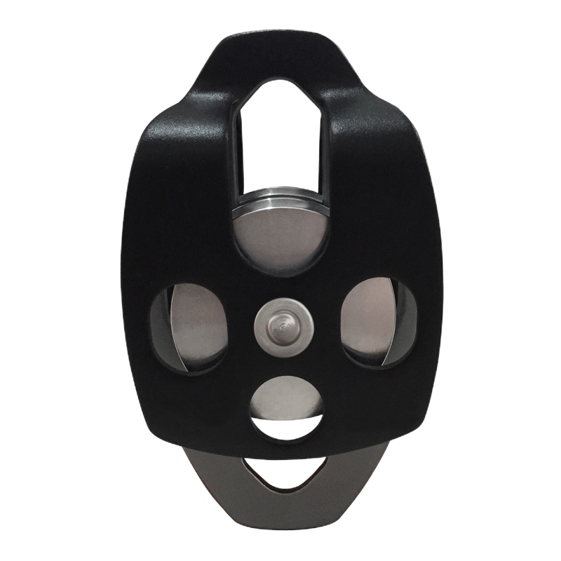 安攀活动侧板双滑轮U02 滑轮组索道登山攀岩溜索横渡运输高空救援户外装备