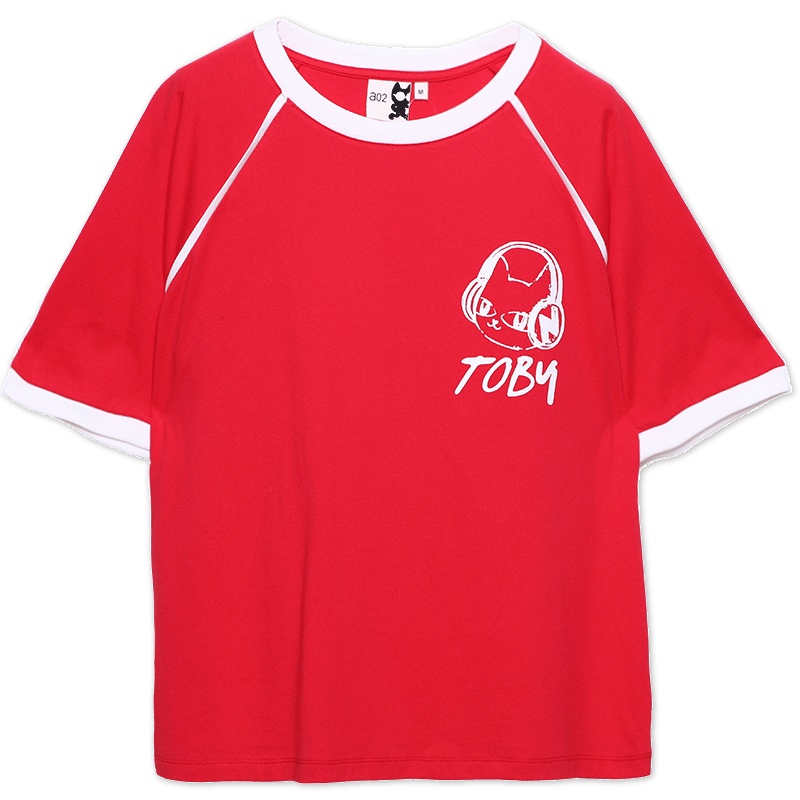 a02新款2020时尚休闲字母印花圆领宽松短袖T恤女DTV2E0101KT