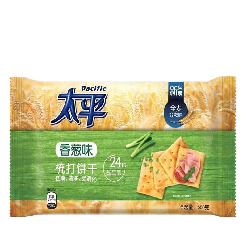 太平梳打香葱口味600g 饼干