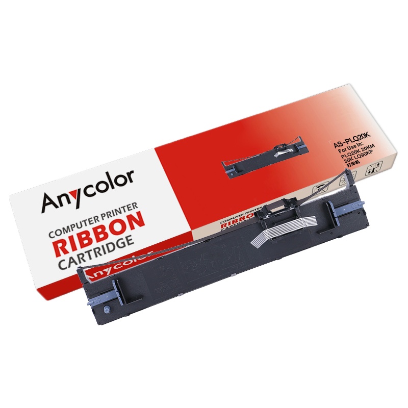 欣彩 PLQ20K/30K色带(色带架含芯)黑色单支装(适用爱普生PLQ20K 20KM)色带芯:6.35mm*18M