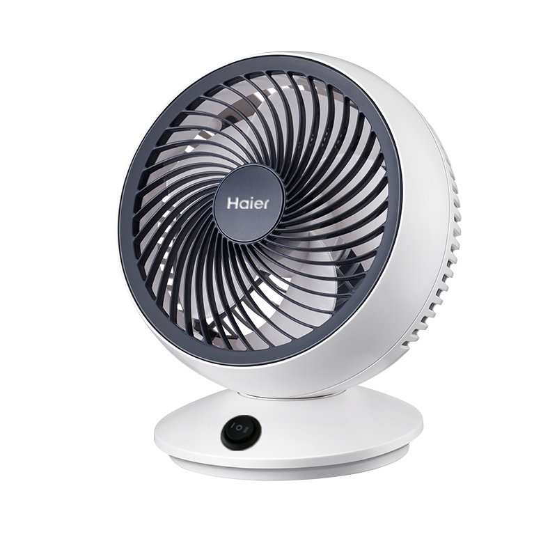 海尔(Haier)空气循环扇HFX-TJ1811A 二档调节 机械操作 台式宿舍电风扇家用落地扇轻音桌面电扇涡轮对流风扇