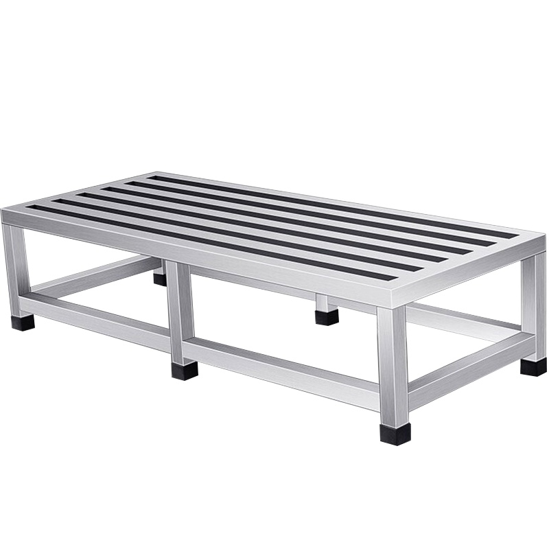 德玛仕不锈钢米面架置物架地墩支架置物台货架大米架面粉架1200x400x300mm（工程款）201不锈钢