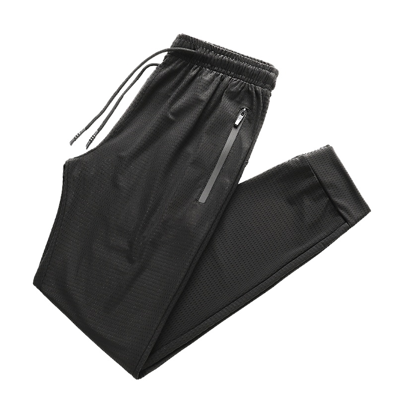 赛丹狐宽松休闲裤男士束脚空调速干长裤子冰丝韩版潮流夏季运动