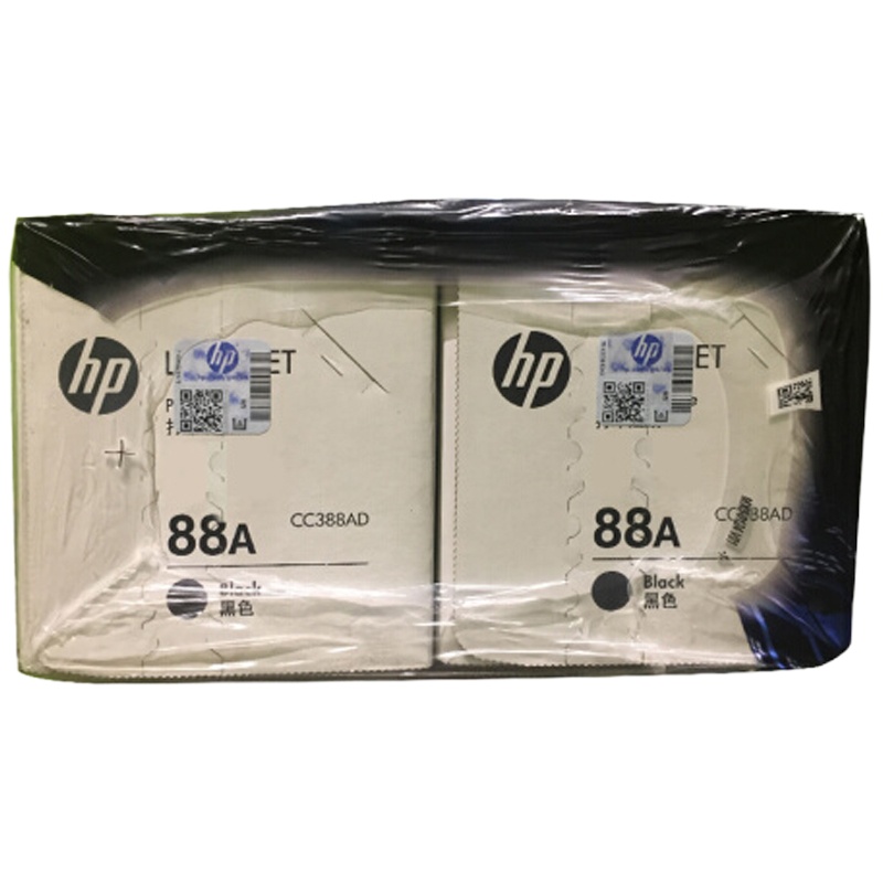 惠普CC388AD 88AD黑色硒鼓 双包装 适打印机M1136 P1108 1106 M1213 1216