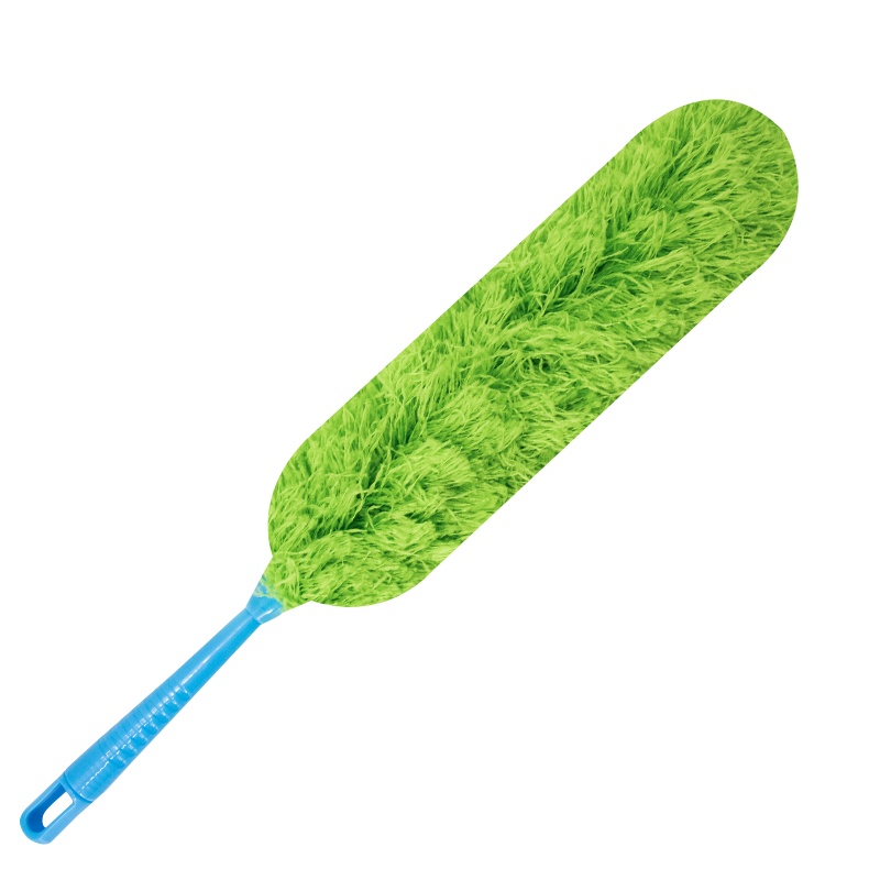 海斯迪克 HKZ-8 鸡毛掸子 除尘扫灰可伸缩毯子大扫除清洁神器禅子 除尘掸子 绿色[不带杆]/2个