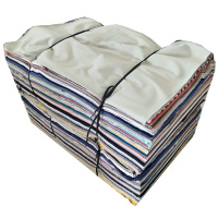 谋福 碎花布料擦机布碎布头吸油棉布碎抹布 混色装50斤30*40cm