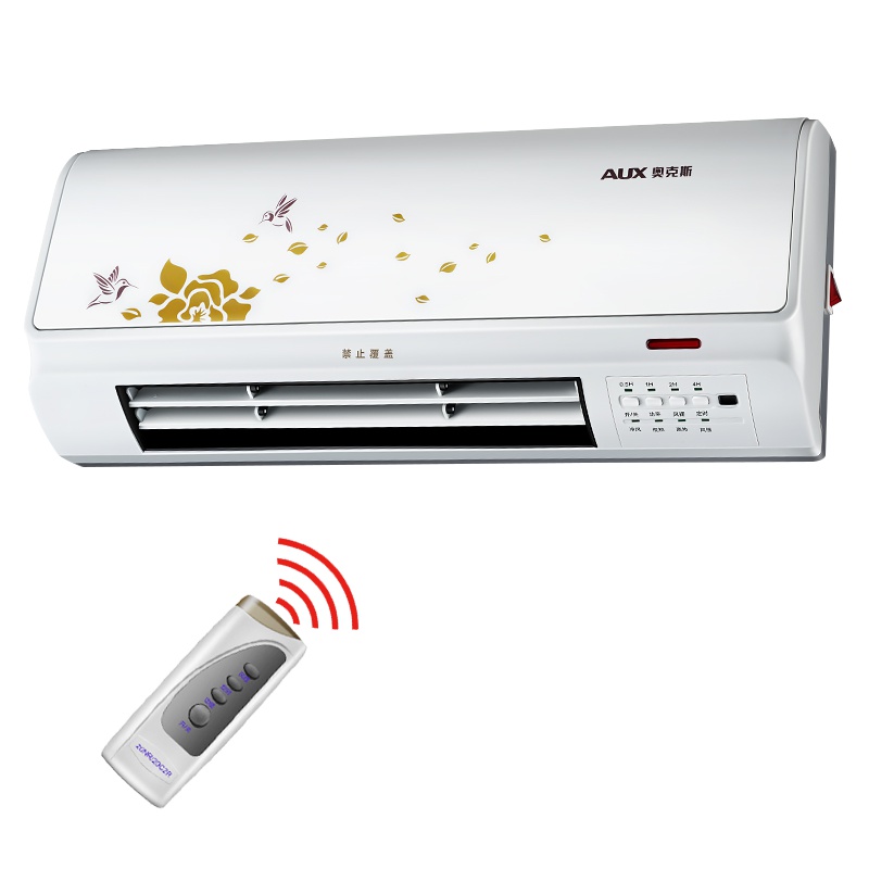 奥克斯（AUX）家用取暖器电暖器遥控暖风机卧室客厅电暖气速热节能暖气防水电暖风热风机 NDY-20NR