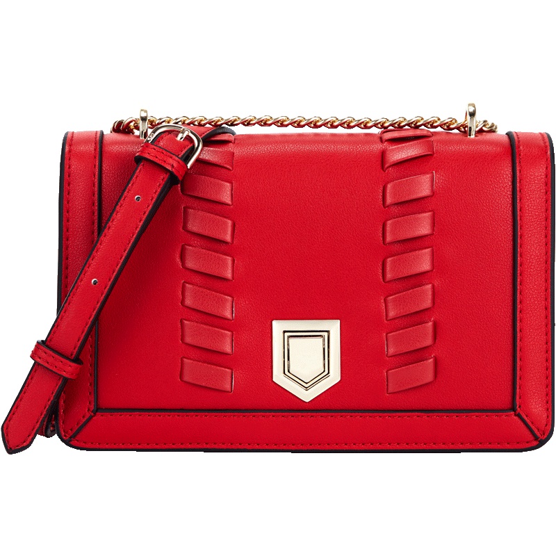 欧米omi2019春季新品编织造型斜跨包单肩包时尚女包